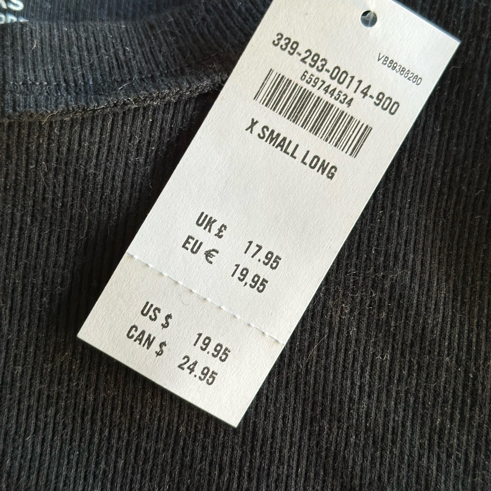 Hollister Ribbed Long-Sleeve Crew Top